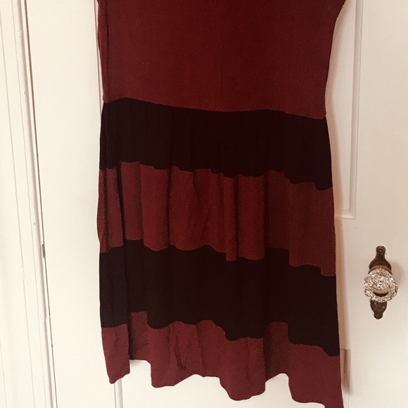 ASOS Burgundy and Black dress - Picture 2 of 4